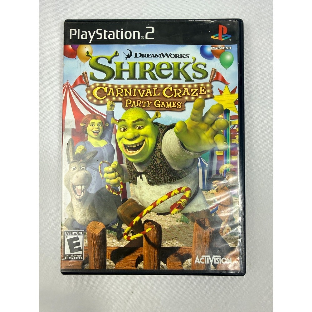 Shrek's Carnival Craze Party Games Sony PS2 PlayStation 2 CIB Complete